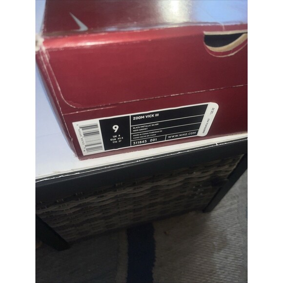 Size 9 - Nike Zoom Vick 3 Black Silver